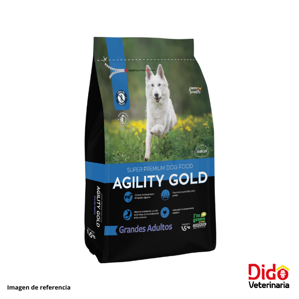 Agility Gold Grandes Adultos - Alimento Súper Premium para Perros de Razas Grandes (8 kg)